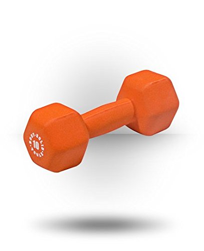 Orange 10Lb Neoprene Dumbbell X411