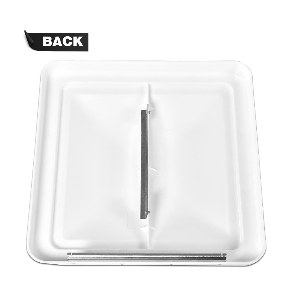White 14" x 14" RV Roof Vent Cover 2 Pcs O645