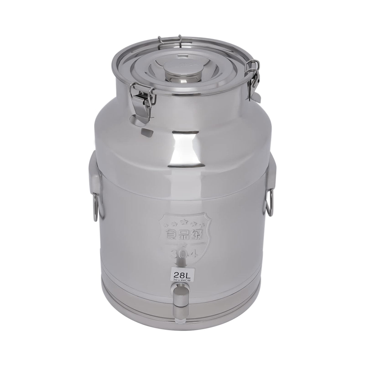 28L Stainless Steel Milk Can with Faucet & Lid E460617