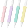 Silicone Grip Compatible with Apple Pencil 2nd Generation, USB-C & Pro (Purple/Pink/Yellow/Green) K909045