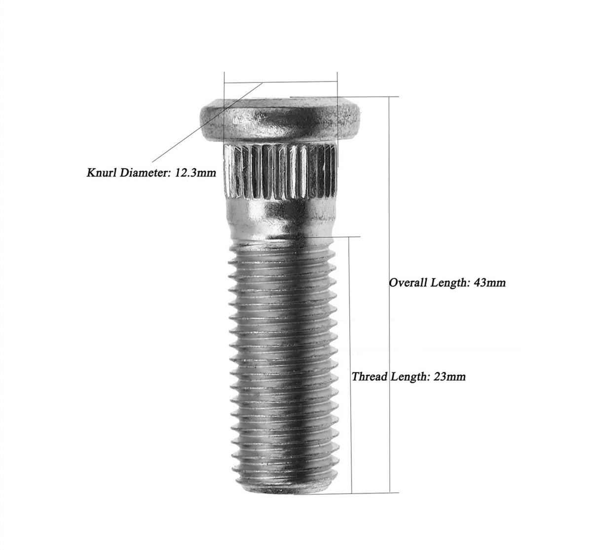 M12x1.5 43mm Wheel Studs P994949