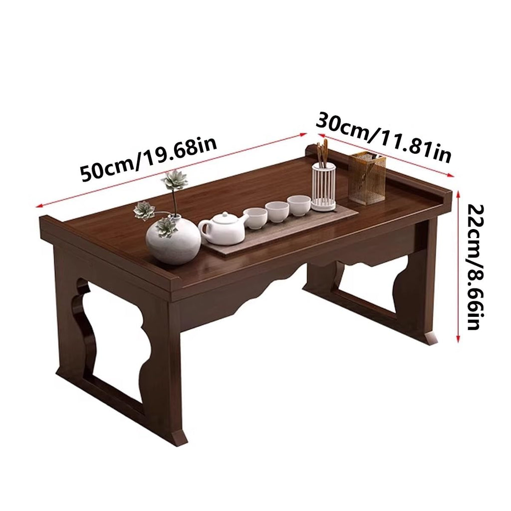 Foldable Bamboo Coffee Table with Storage P920