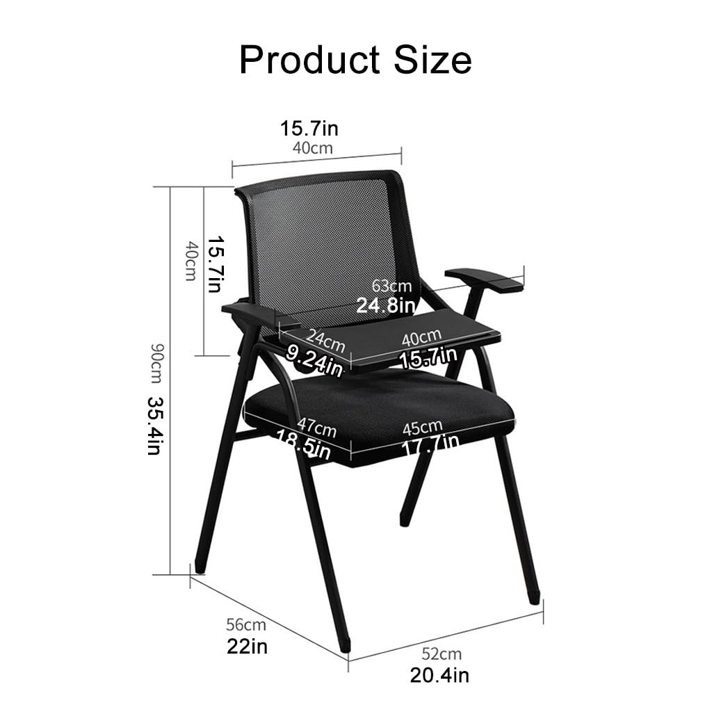 Mesh Office Chair with Lumbar Support and Desk O178