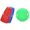 Kids Plastic Toboggan Snow Sled with Pull Rope D810