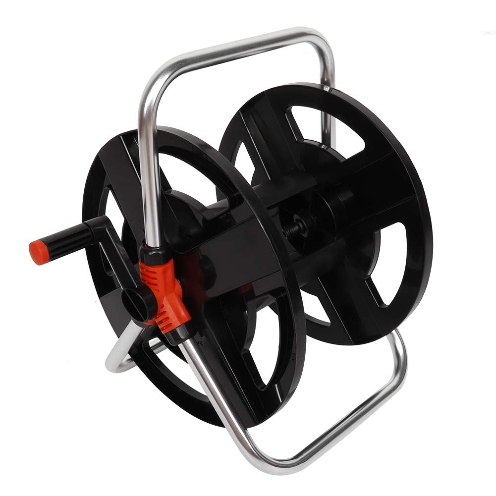 Heavy Duty Aluminum Hand Cranked Hose Reel Cart with 114ft Capacity V793