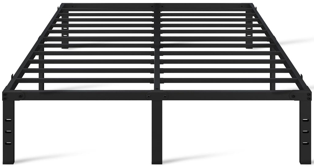 14 Inch Queen Size Black Metal Platform Bed Frame N3786