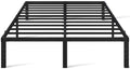 14 Inch Queen Size Black Metal Platform Bed Frame N3786