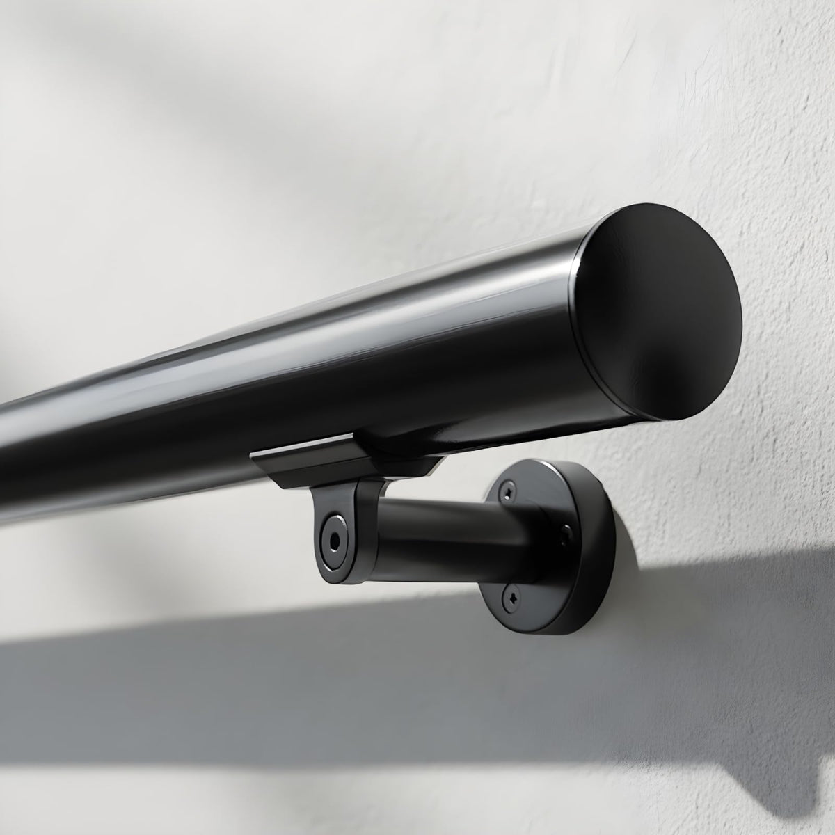 6FT Aluminum Handrail Kit Matte Black Z5771