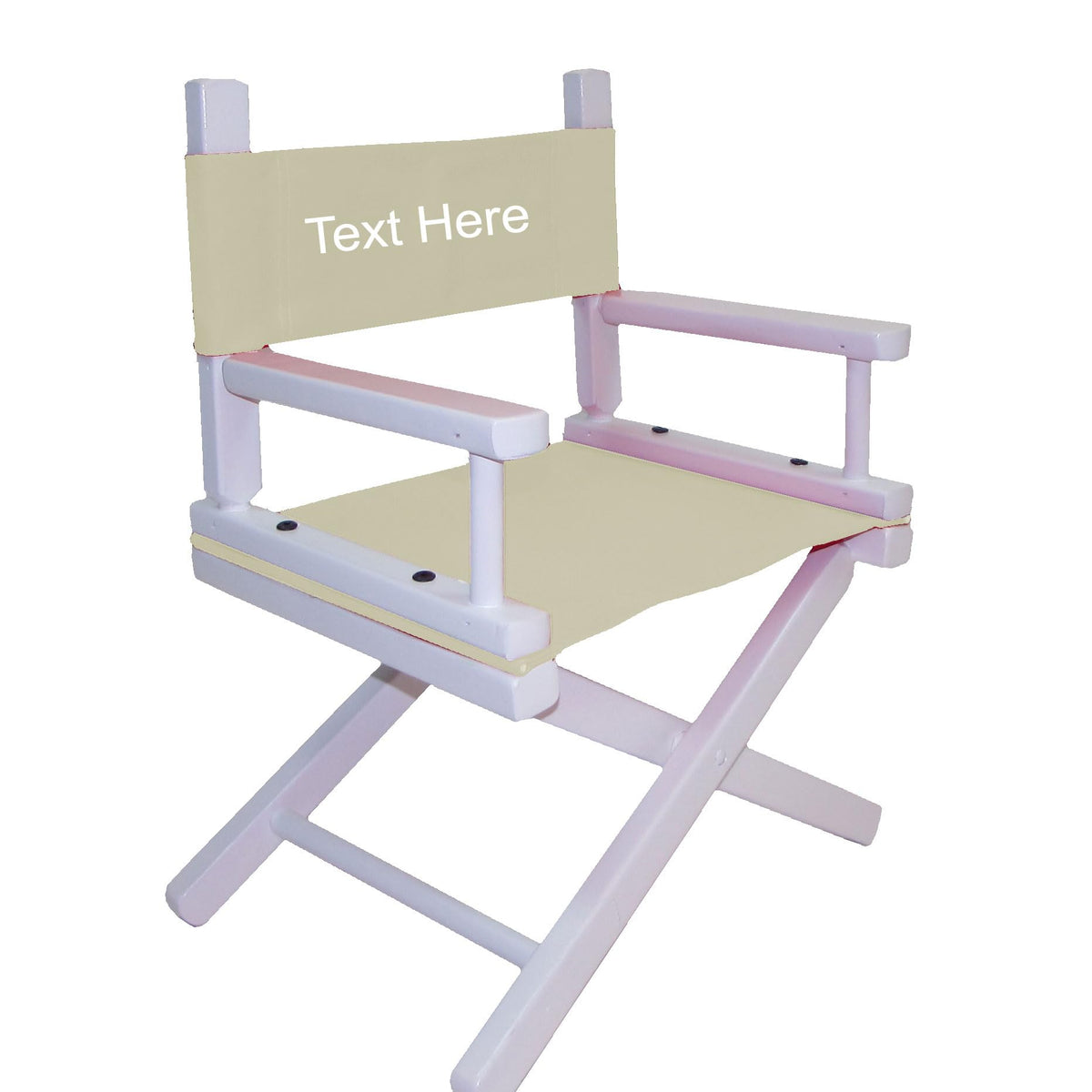 White Frame Toddler's Directors Chair U765806