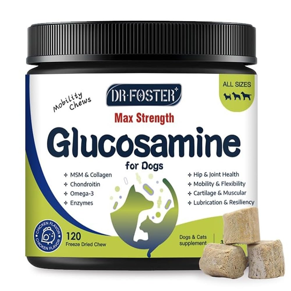 Glucosamine for Dogs Chicken Flavor 120 Freeze-Dried Chews S99878