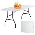 6FT White Portable Plastic Folding Table Z8683