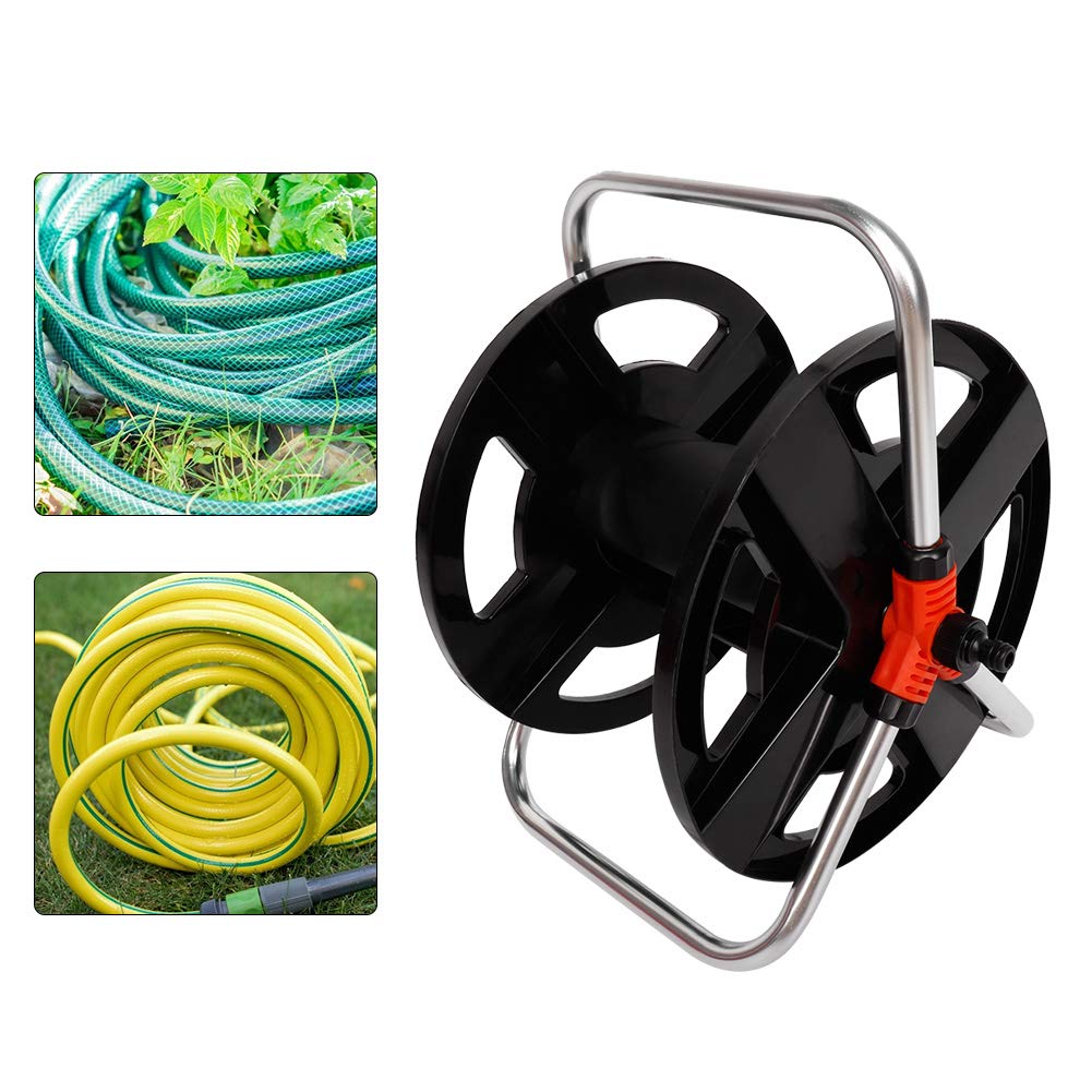 Heavy Duty Aluminum Hand Cranked Hose Reel Cart with 114ft Capacity V793
