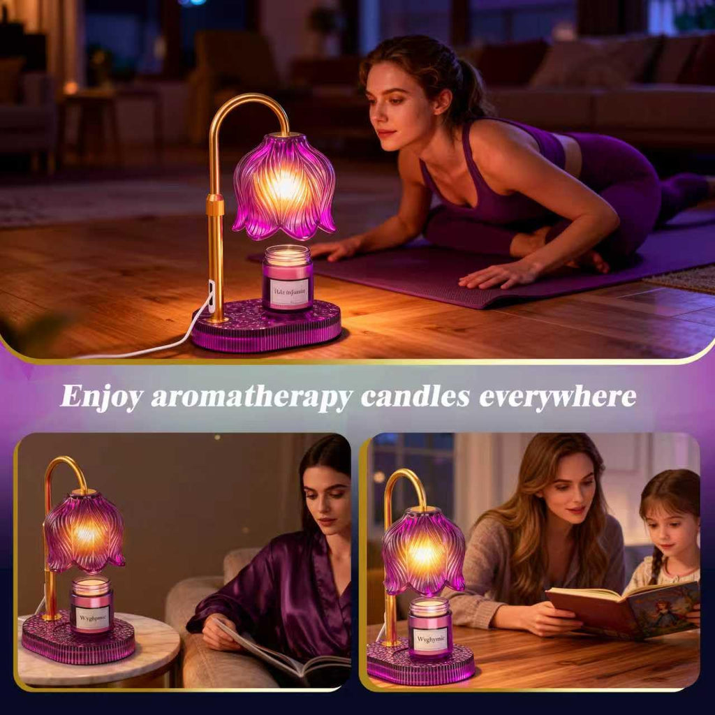 Flower Candle Warmer Lamp with Timer F502