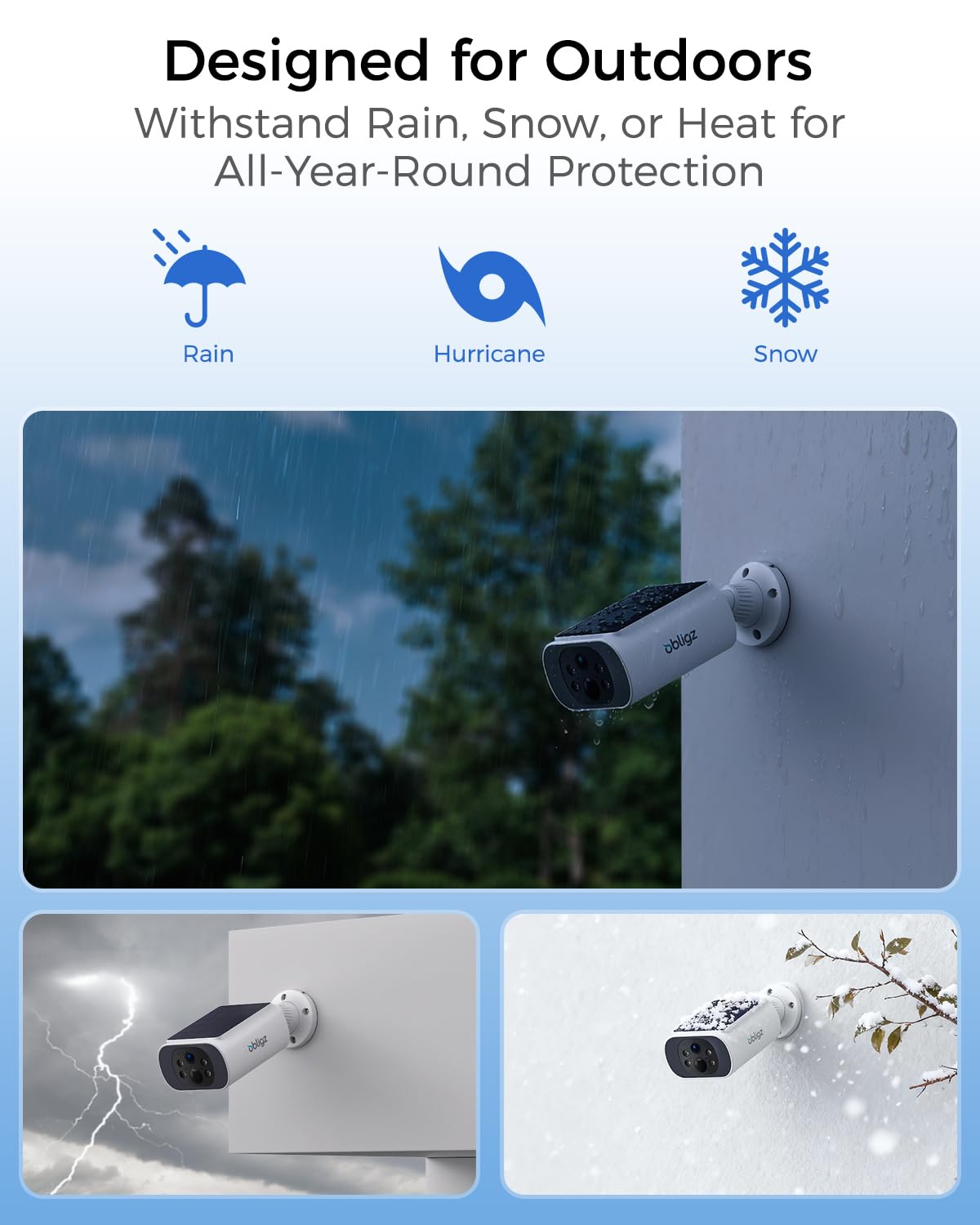 4MP Solar Security Cameras Wireless Outdoor I474