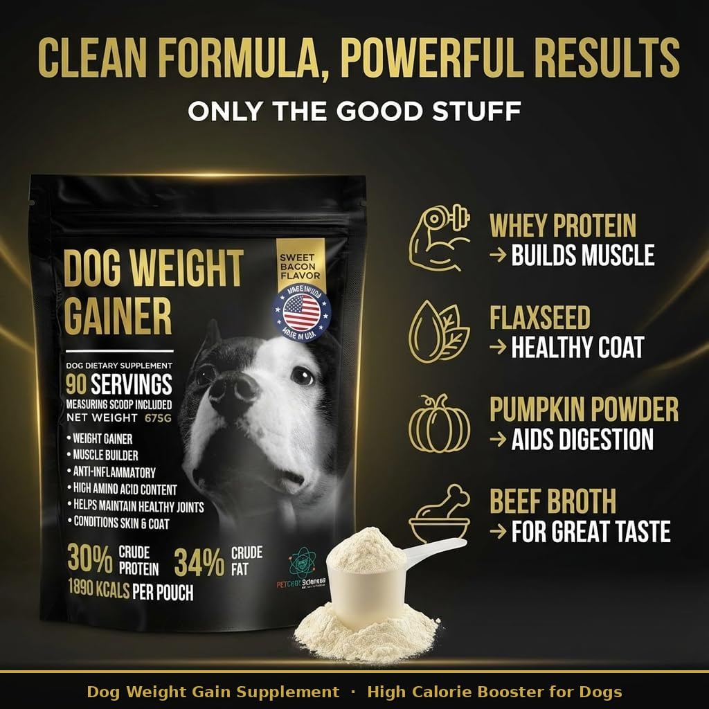 High Calorie Dog Weight Gainer 90 Servings 1.5 lbs K955