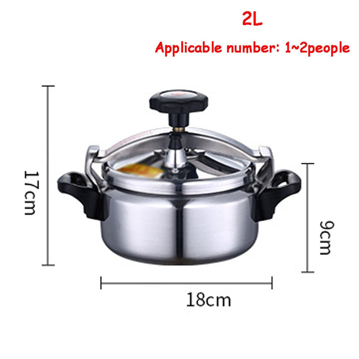 2L Aluminum Pressure Cooker J2875