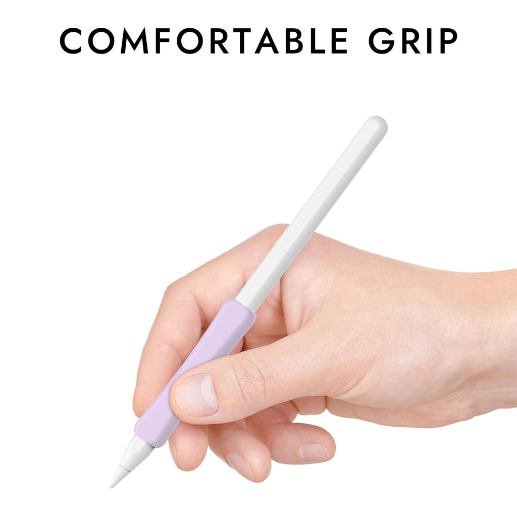 Silicone Grip Compatible with Apple Pencil 2nd Generation, USB-C & Pro (Purple/Pink/Yellow/Green) K909045