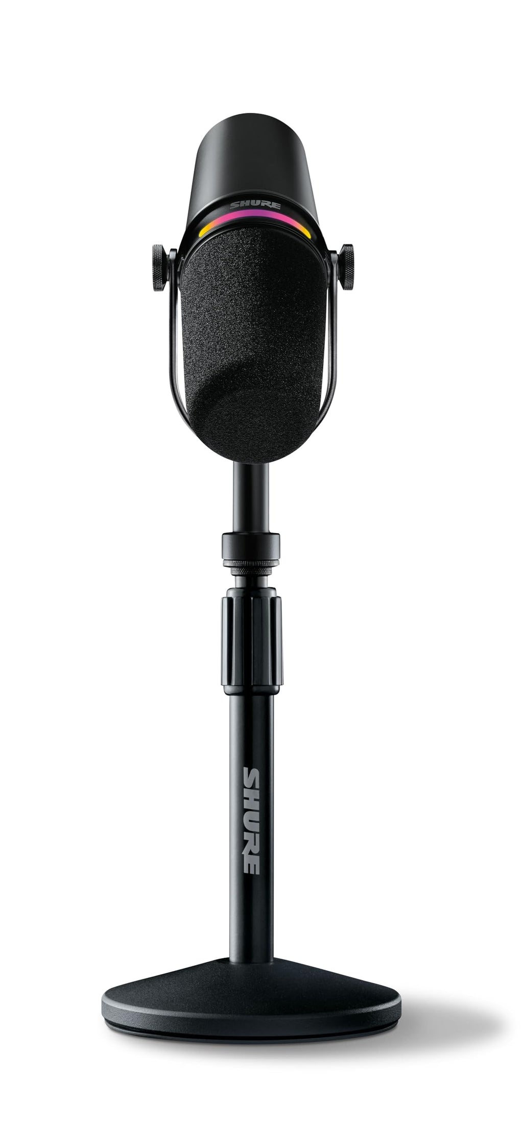 Black USB-C XLR Dynamic Podcast Mic with Stand J5244