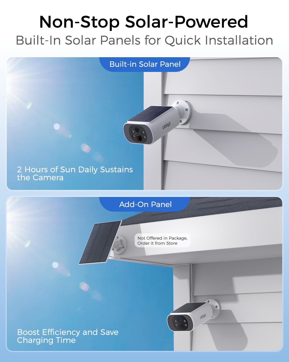 4MP Solar Security Cameras Wireless Outdoor I474