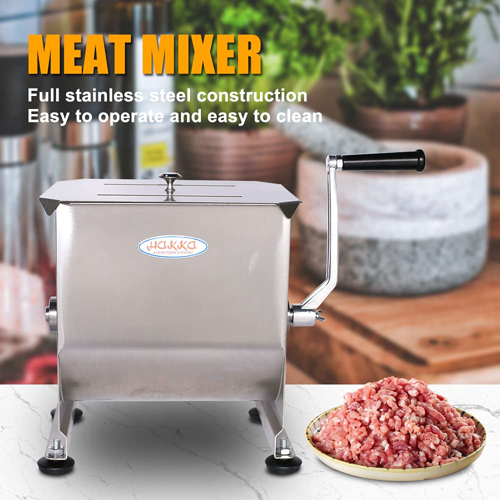 7L Sausage Stuffer and 15lb Manual Meat Mixer J316