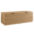 Oak Wood Grain Storage Bench W724