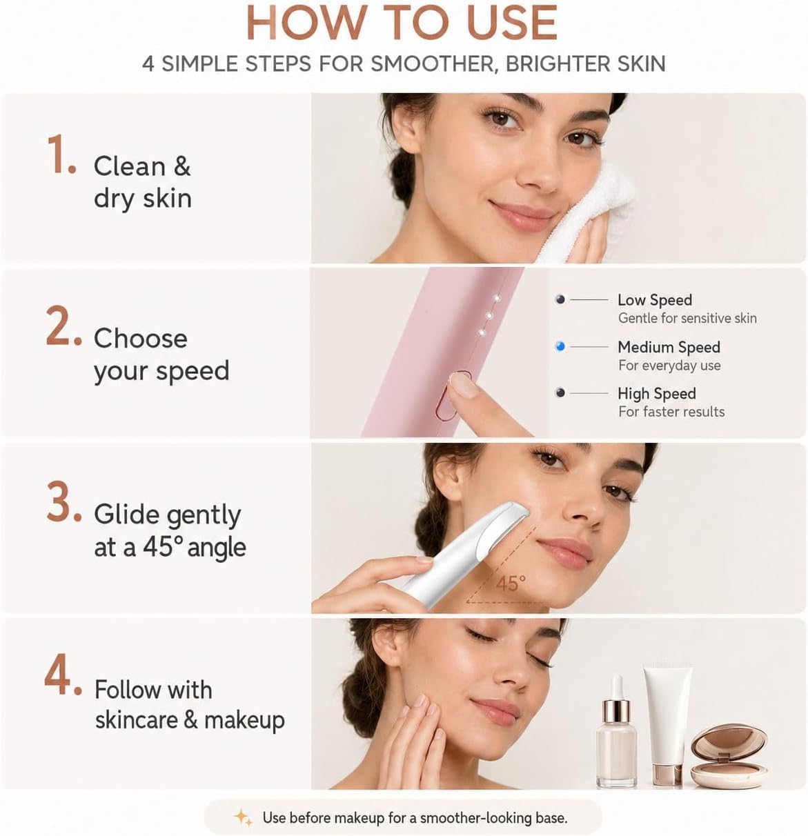 Dermaplane Razor with 9 Refill Blade N396