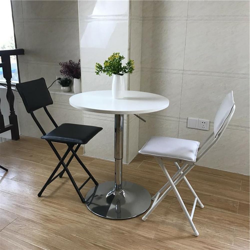 Square Foldable Counter Height Stool with Backrest Z2693