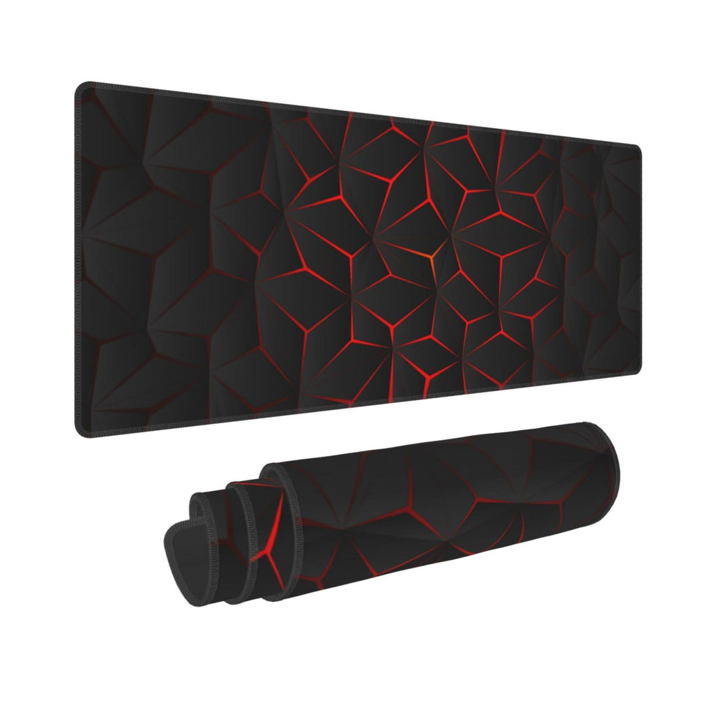 Black Red Large Gaming Mouse Pad 31.5 x 12 inch P122