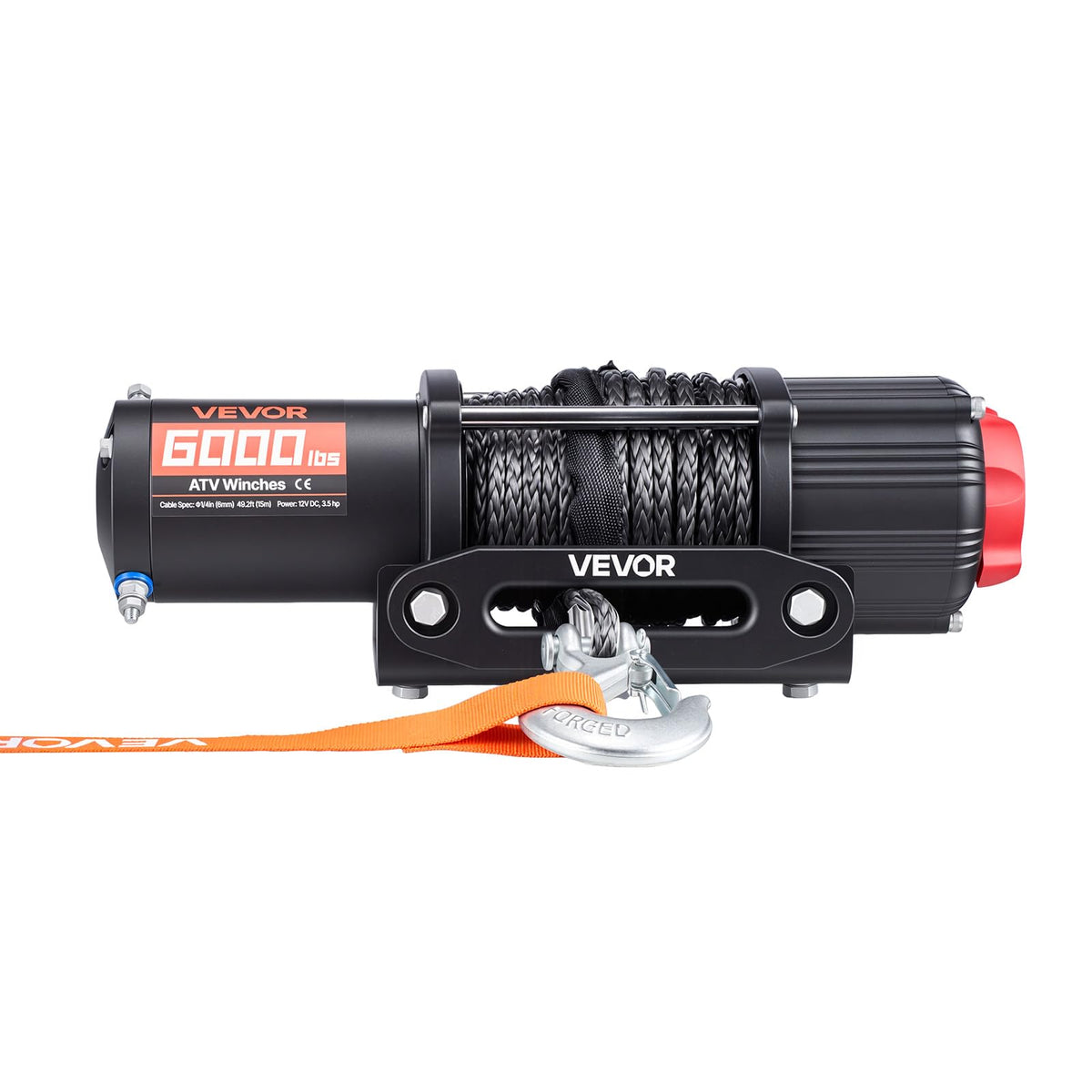 6000 lbs 12V Electric Winch with Synthetic Rope I486