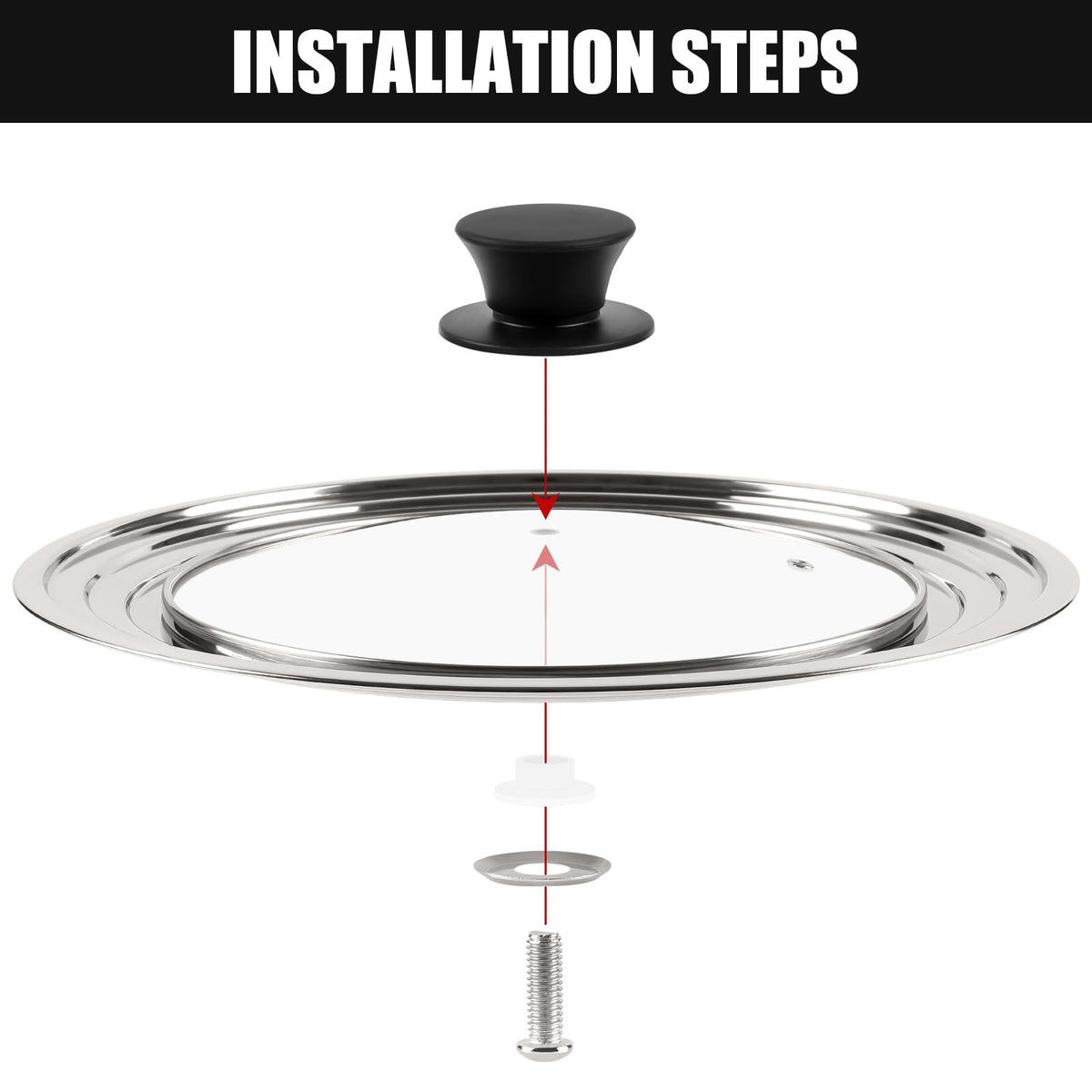 Universal Pan Lid for 11, 12 & 13 Inch Cookware L4722