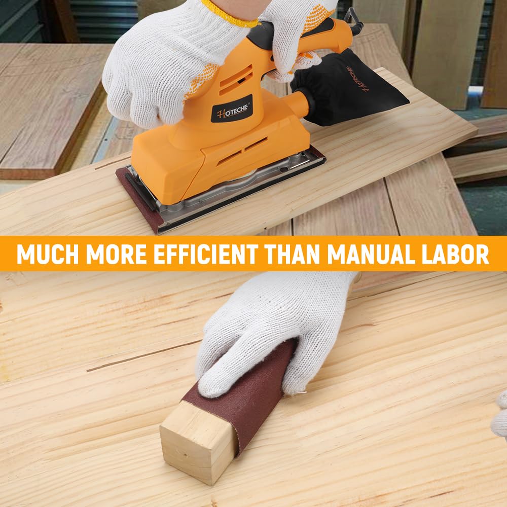 3.17 Amp Variable Speed Orbital Sander with Dust Bag I635