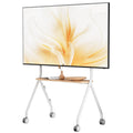 White Rolling TV Stand Y534452