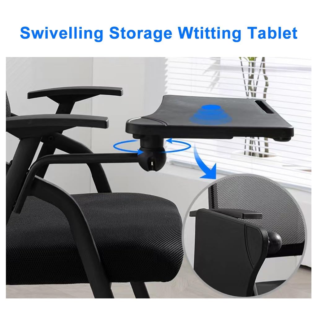 Mesh Office Chair with Lumbar Support and Desk O178