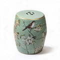 Hand-Painted Blue White Ceramic Garden Stool Q743409