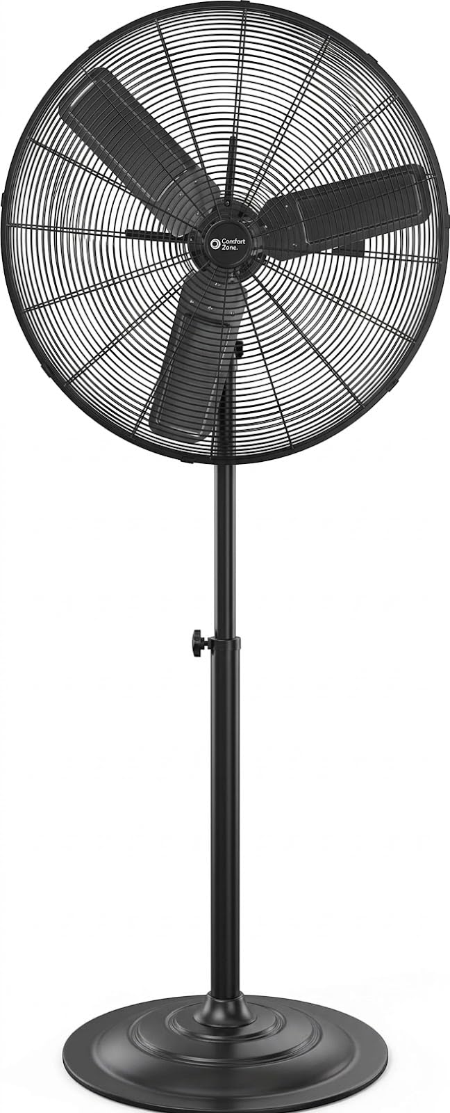 Industrial Pedestal Fan, 30 inch, 3 Speed, Adjustable Height, Metal X639