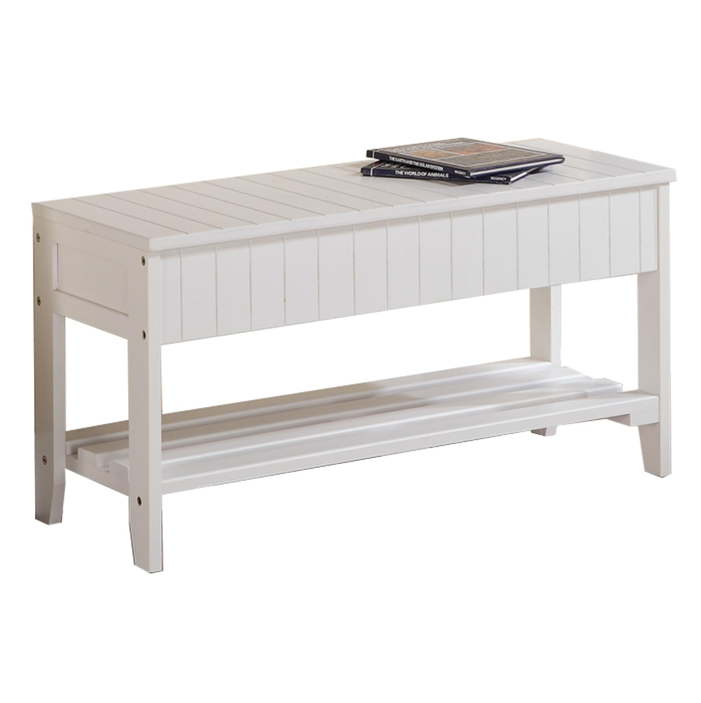 Solid Wood Shoe Bench with Storage A551