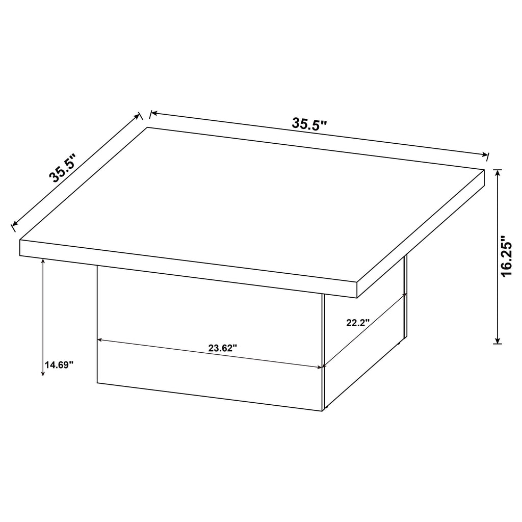 Black Square Coffee Table L1757