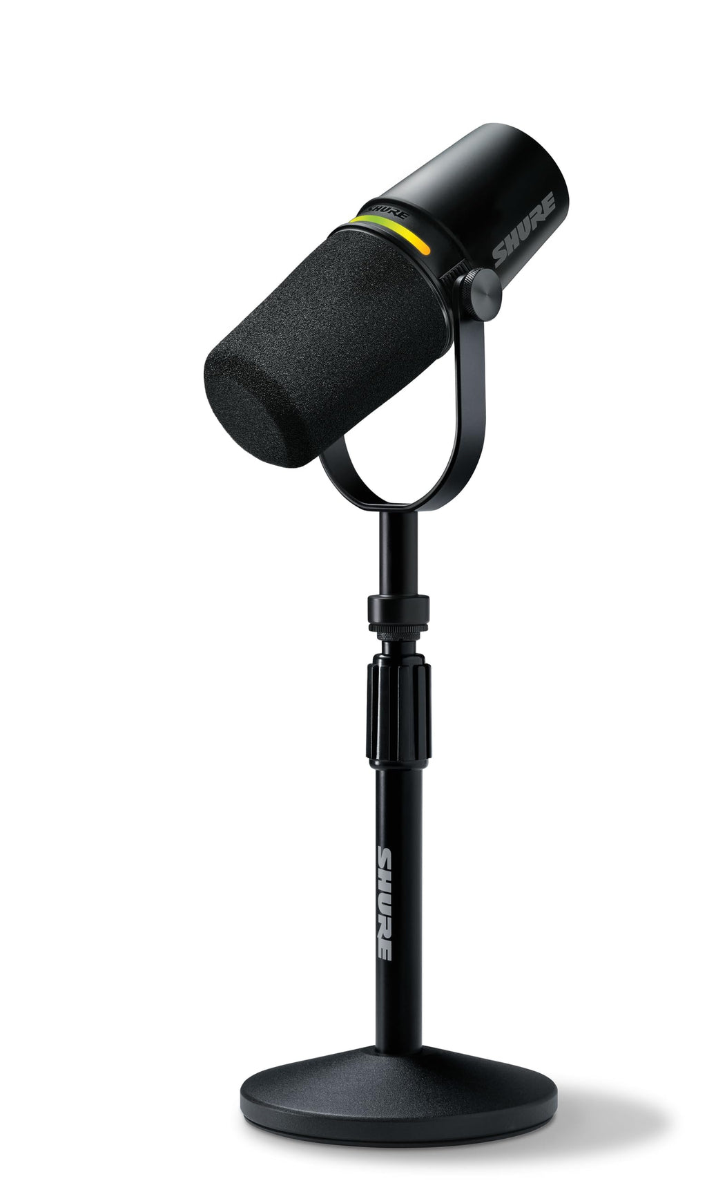 Black USB-C XLR Dynamic Podcast Mic with Stand J5244