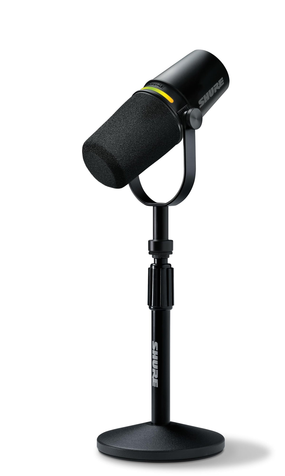 Black USB-C XLR Dynamic Podcast Mic with Stand J5244