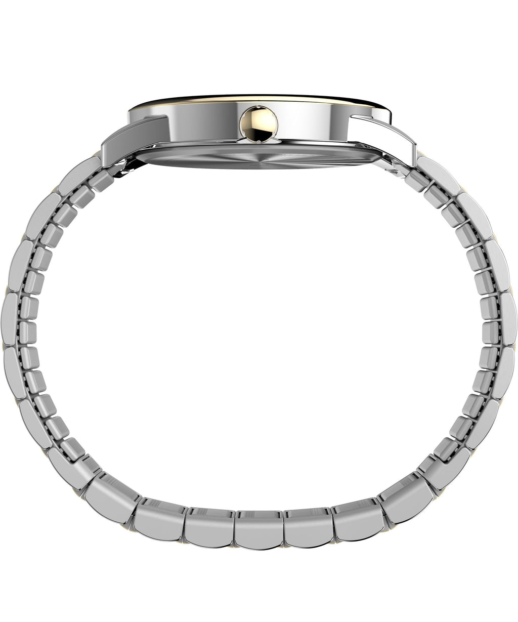 Men's 40mm Watch Two-Tone Expansion Band White Dial N5047