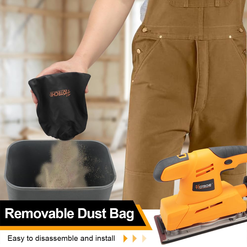 3.17 Amp Variable Speed Orbital Sander with Dust Bag I635