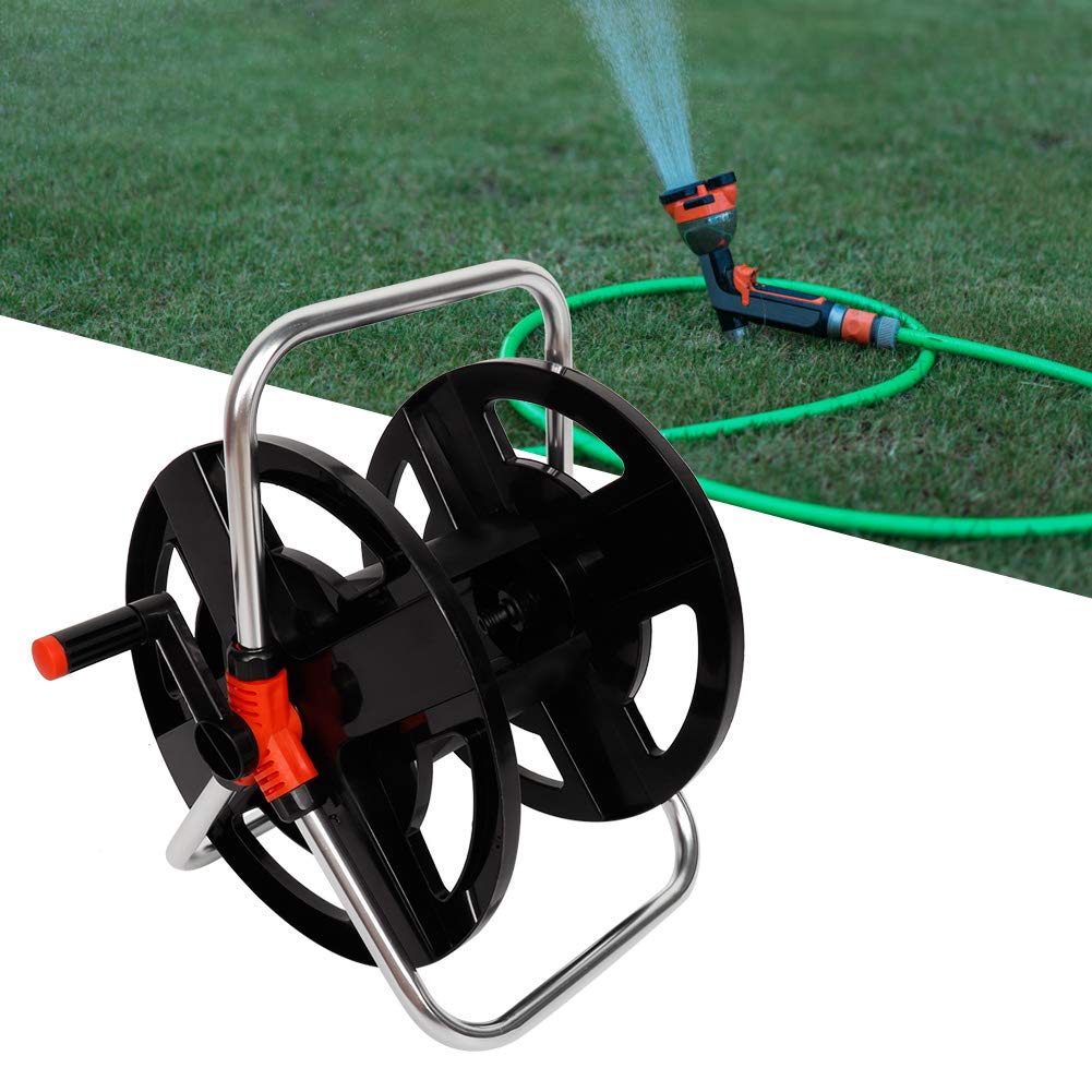 Heavy Duty Aluminum Hand Cranked Hose Reel Cart with 114ft Capacity V793