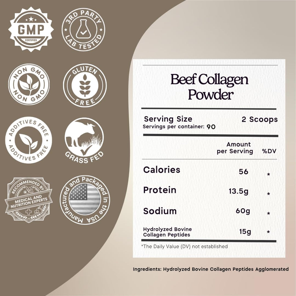 Grass-Fed Hydrolyzed Collagen Peptides 3 lb A833389