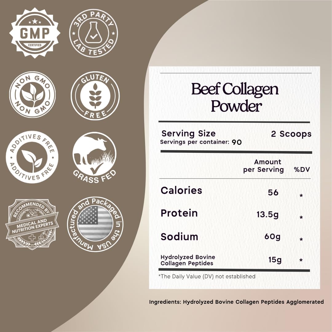 Grass-Fed Hydrolyzed Collagen Peptides 3 lb A833389