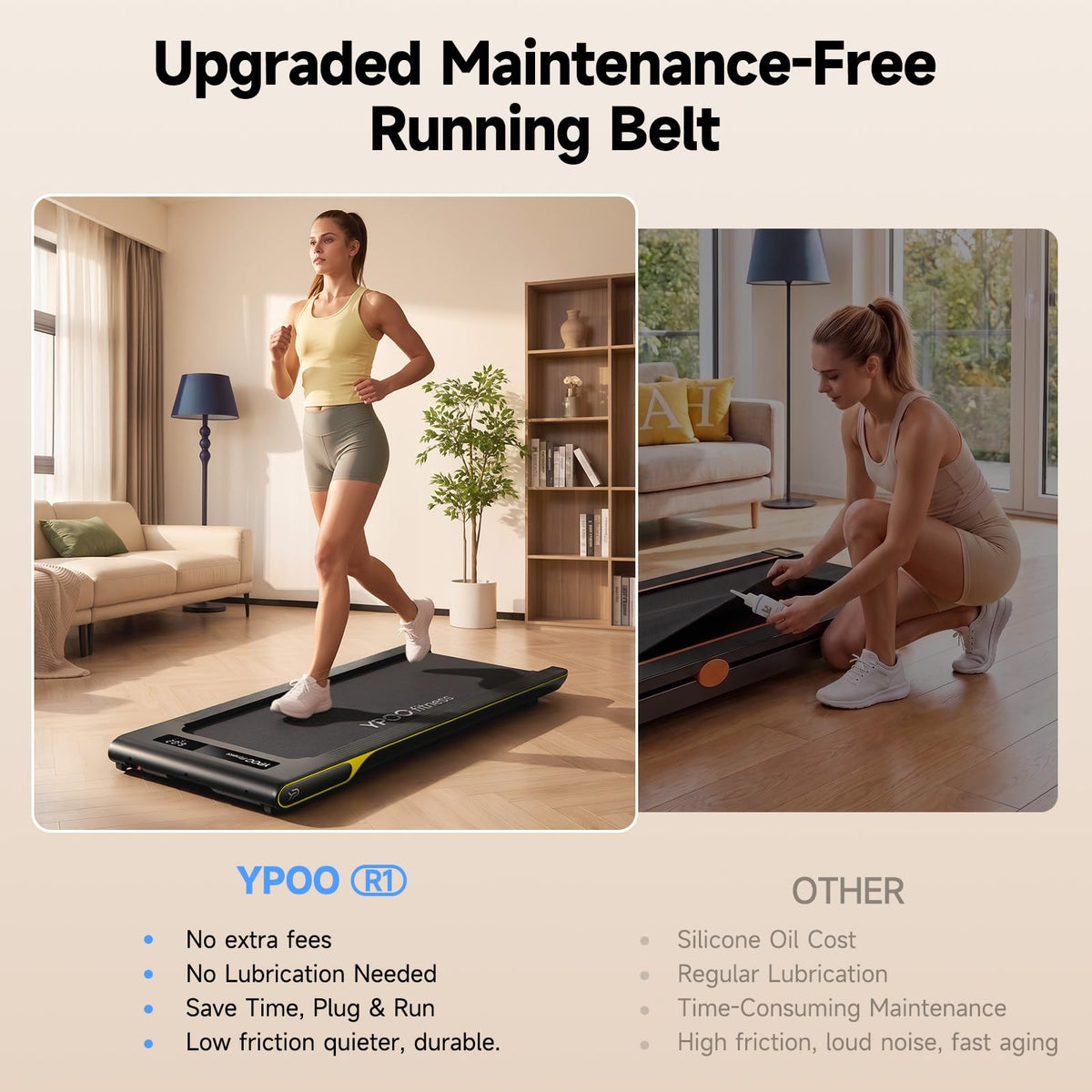 Walking Pad with 14% Incline Under Desk Treadmill A12313