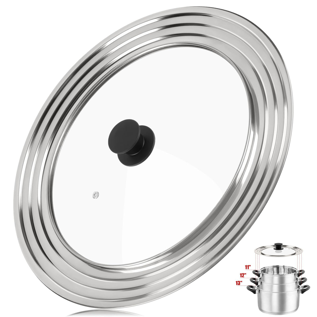 Universal Pan Lid for 11, 12 & 13 Inch Cookware L4722
