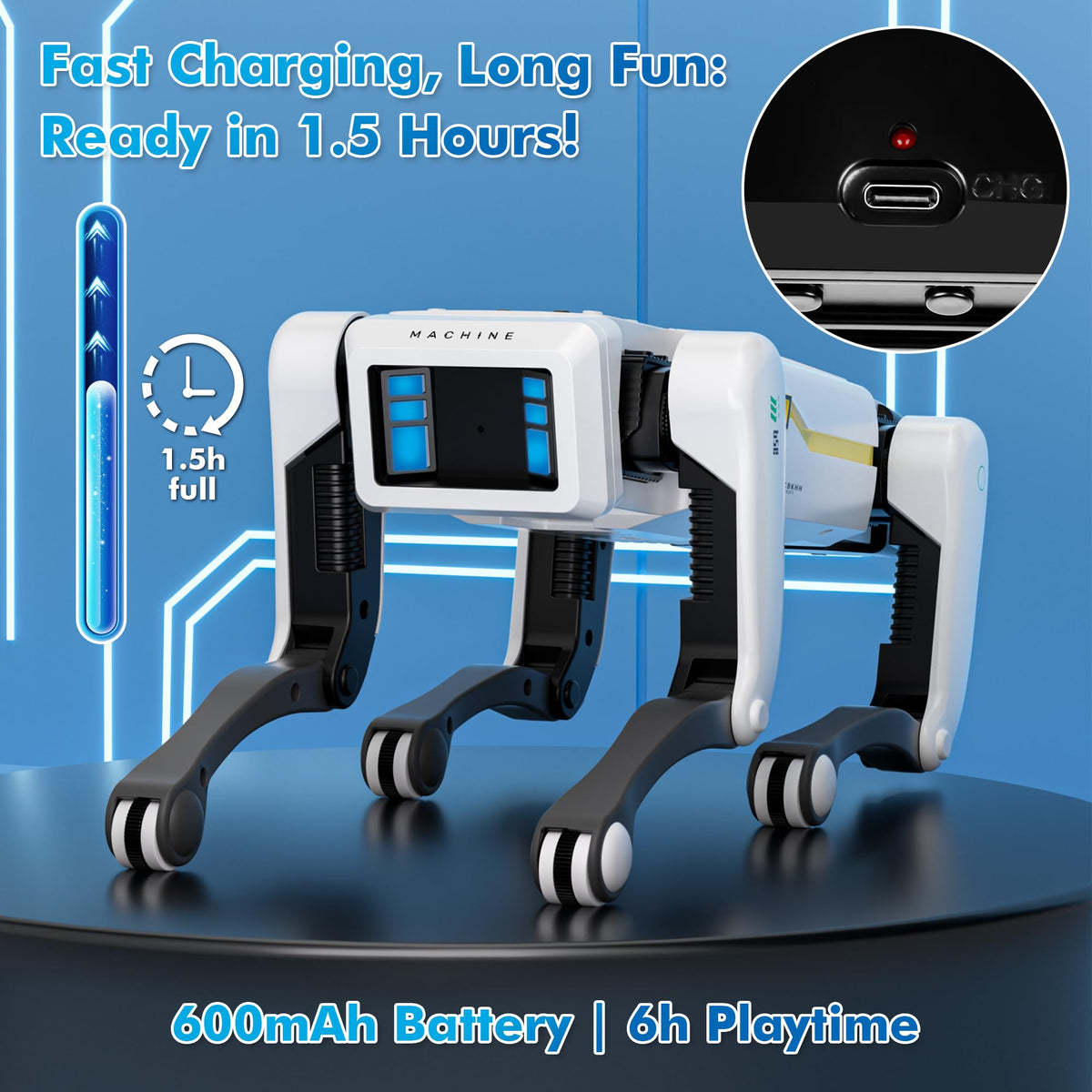 Interactive STEM Robot Dog with Voice Control N9124