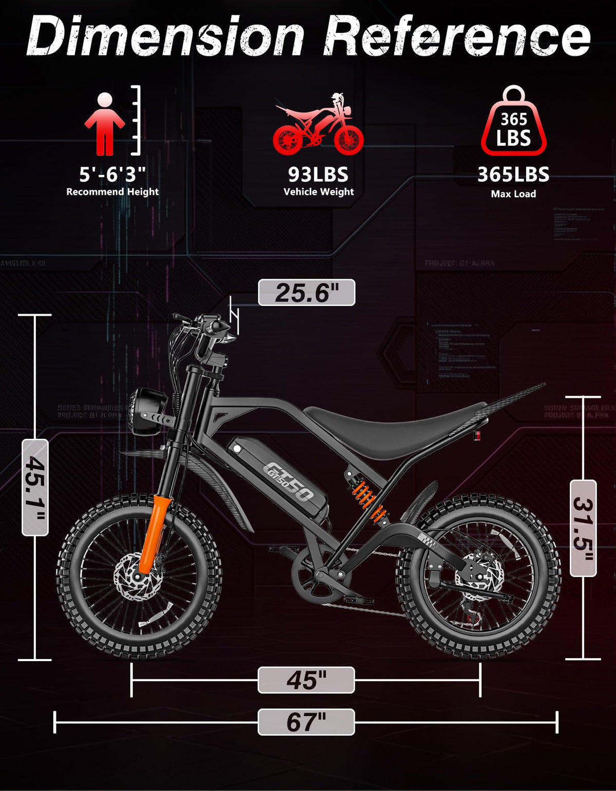 5500W Electric Dirt Bike with 48V 30AH Battery X9098