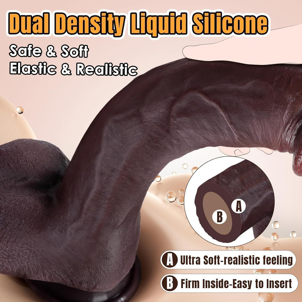 11 Inch Realistic Silicone Dildo with Suction Cup Y68438
