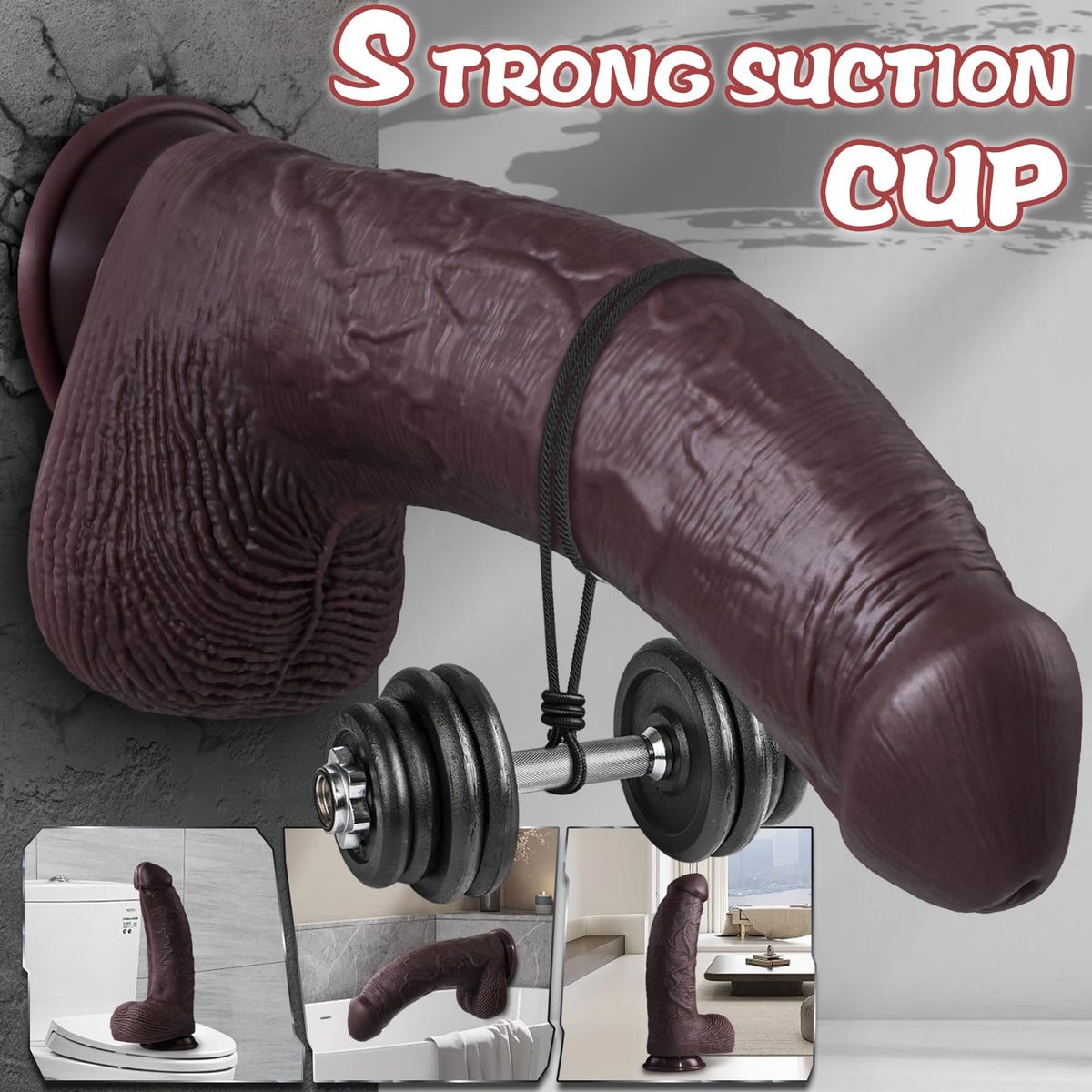 12 inch Black Silicone Dildo E891870